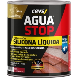 Masilla reparadora ceys aquastop de silicona liquida reactiva rojo 1 kg