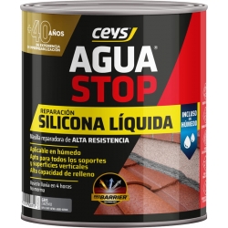 MASILLA REPARADORA CEYS AQUASTOP DE SILICONA LIQUIDA REACTIVA GRIS 1 KG