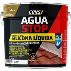MASILLA REPARADORA CEYS AQUASTOP DE SILICONA LIQUIDA REACTIVA BLANCO 4 KG