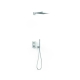 Kit de grifo termostatico empotrado de 2 vias therm-box para ducha cromo- 00635004