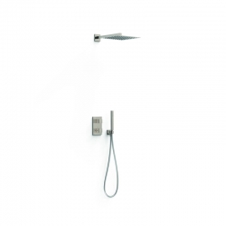 Kit de grifo termostatico empotrado de 2 vias therm-box para ducha acero- 00635004ac
