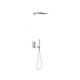 Kit de grifo termostatico empotrado de 2 vias therm-box para ducha blanco mate- 00635004bm