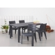 Mesa resina keter futura 165x94 cm grafito