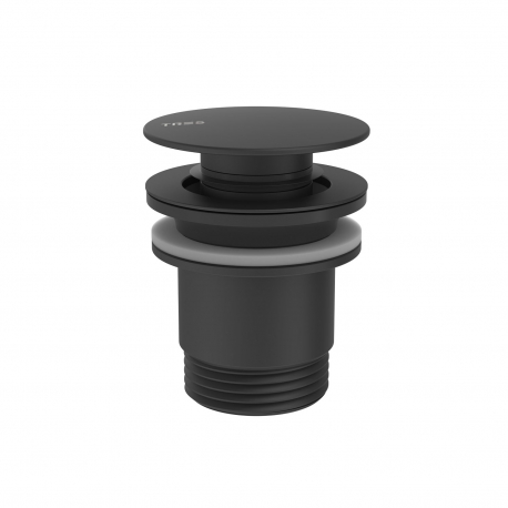 Valvula desague clic-clack negro mate tres 24284001nm