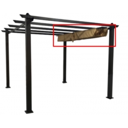 Toldo recambio para pergola corredera 3x4 m crudo p/pergola 23025738