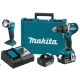 Taladro bateria percutor makita dhp484rte bl 18v lxt 54nm + 2 baterias 5ah+ linterna
