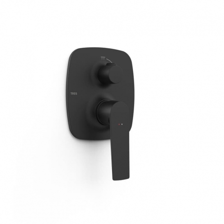 Monomando ducha tres loft empotrado negro mate 22228101nm