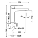 Monomando lavabo tres exclusive loft maneta blanco 22210301bm