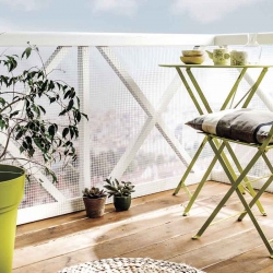 Malla ocultacion nortene cuadranet 1x5m 5x5mm blanco