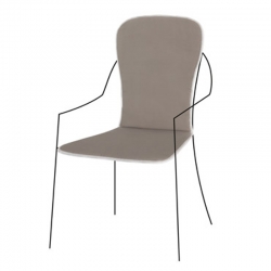 COJIN ASIENTO CON RESPALDO ALGODON-POLIESTER ALBA 88X41CM TAUPE