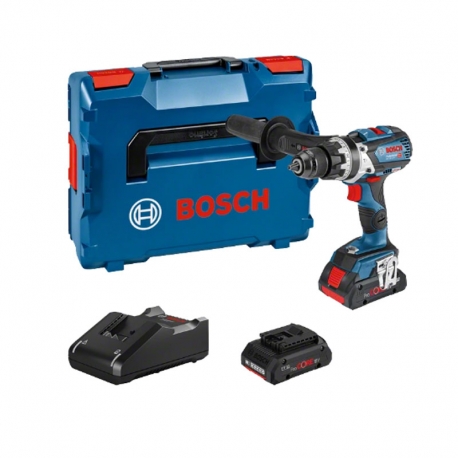 TALADRO A BATERIA BOSCH PERCUTOR GSB 18V-110 C + 2 PROCORE18V 4AH + GAL 18V-40 + L-BOXX 136