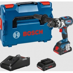 Taladro percutor a bateria bosch percutor gsb 18v-110 c + 2 procore18v 4ah + gal 18v-40 + l-boxx 136