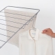 Tendedero plegable brabantia con alas + barra para perchas 25m gris metalizado