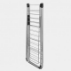 Tendedero plegable brabantia con alas + barra para perchas 25m gris metalizado