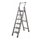 Escalera de aluminio 6 peldaÑos domestica super ancho