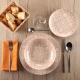 Vajilla porcelana 18 piezas ciryl rose
