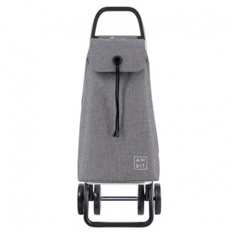 Carro compra plegable ambit i-max 2+2 ruedas gris