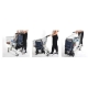 Carro compra plegable ambit i-max 2+2 ruedas gris