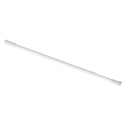 Barra recta h2o cortina de baño 70 a120 cm blanco