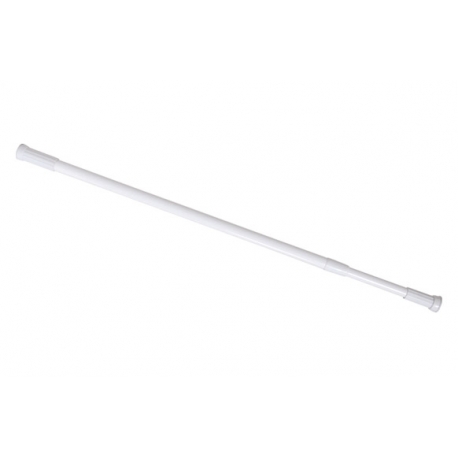 Barra recta h2o cortina de baño 70 a120 cm blanco