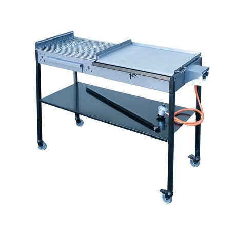 Barbacoa de gas flores cortes duo grande 114,5x98x48,5 cm