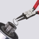 Alicates para arandelas interior knipex 44 11 j1 140mm recto