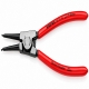 Alicates para arandelas exterior knipex 4611 a2 180mm recto