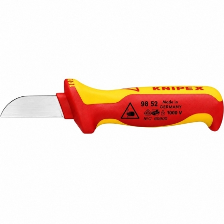Cuchillo recto para cable knipex 98 52 vde 185mm