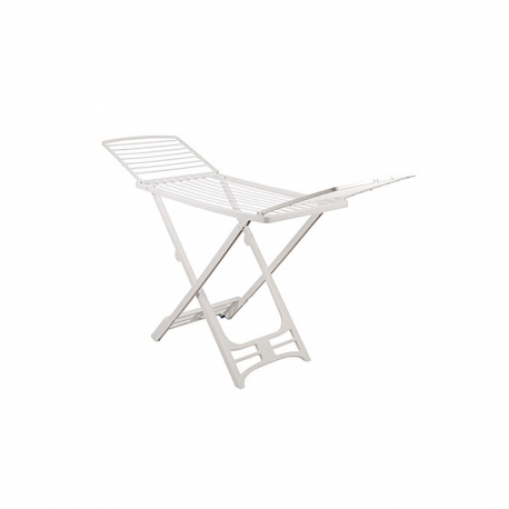 Tendedero plegable resina ambit con alas siena blanco 20 m