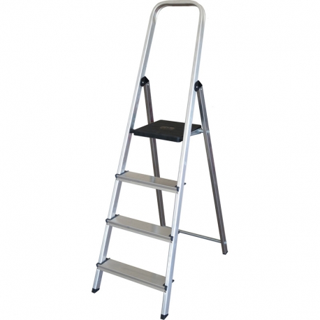 Escalera aluminio domestica ambit 4 peldaÑos