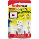 FIJA CUADROS FISCHER BLANCO 8 UDS