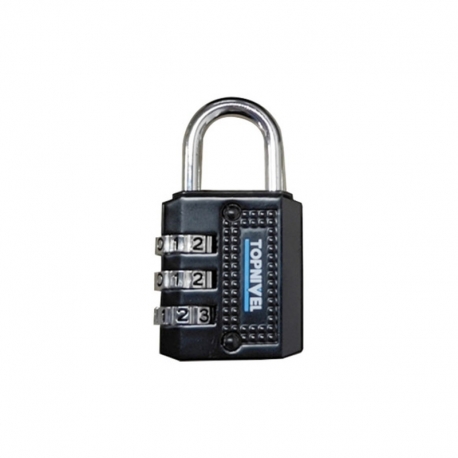 Candado combinacion nivel programable 30mm negro 