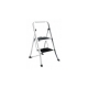 ESCALERA METALICA PRAKTICO AMBIT 2 PELDAÑOS BLANCO