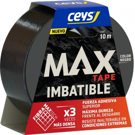 Cinta americana ceys max tape 10mx48mm negro