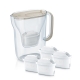 Jarra brita filtrante style essential stand blanca + 4 filtros