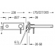 Monomando lavabo mural tres max-tres empotrado 210 mm cromo 062.200.02