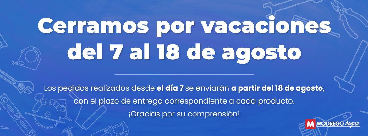 Cerramos por vacaciones